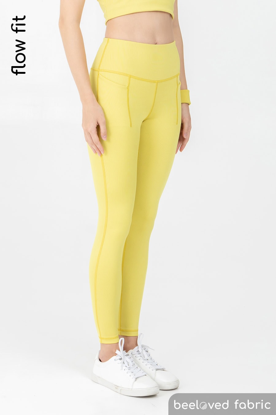 【かぼちゃ】RIAM PLAGE ジレ Lola Rib Leggings (Lime) | Wakingbee